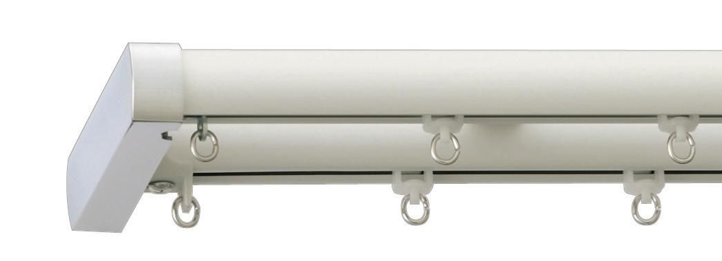 Rail rideau aluminium FIXI 125cm blanc